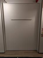 Opklapbed / Opklapbaar bed 2 persoon 140 cm ZGAN, Huis en Inrichting, Ophalen, Wit, Tweepersoons, 140 cm