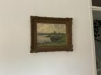 G.H. Van Der Meulen - Landschap met Skûtsje, Antiek en Kunst, Ophalen of Verzenden