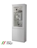 Vitrinekast Forever hoogglans wit 1 deur-actie, Ophalen of Verzenden, Nieuw, 25 tot 50 cm, 150 tot 200 cm