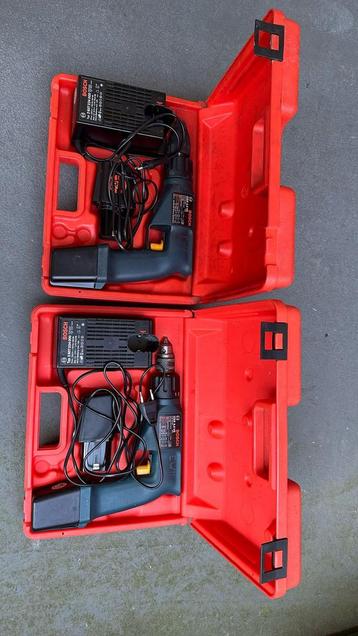 2 maal bosch boormachines te koop beschikbaar voor biedingen