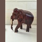 Beeld olifant in hout, Antiek en Kunst, Ophalen of Verzenden