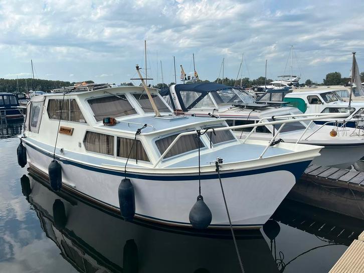 stalen Hooveld kruiser 8.60 m x 3.05 m met open kajuit., Watersport en Boten, Motorboten en Motorjachten, Gebruikt, Staal, 6 tot 9 meter