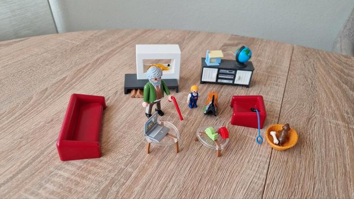 Playmobil Dollhouse Huiskamer met Openhaard 70207, Kinderen en Baby's, Speelgoed | Playmobil, Zo goed als nieuw, Complete set