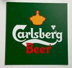 Carlsberg beer -  reclamebordje, Verzamelen, Biermerken, Ophalen of Verzenden, Zo goed als nieuw, Reclamebord, Plaat of Schild