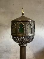 Oude messing vloerlamp lamp wierookbrander Marokko, Ophalen, Gebruikt, Overige typen