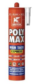 12 x Griffon Poly Max Montagelijm High Tack Express, Doe-het-zelf en Verbouw, Isolatie en Afdichting, Minder dan 4 cm, Overige materialen