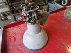Hanglamp industrieel Mancave deels met motor onderdelen, Huis en Inrichting, Lampen | Hanglampen, Ophalen, Lampe, Lamp, Zo goed als nieuw