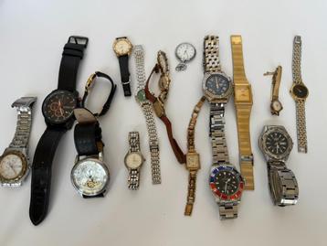 60+ Horloges lot. Seiko, Lorus, Swatch, Festina, Casio,  beschikbaar voor biedingen