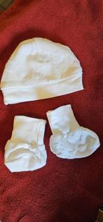 Baby: Newborn – mutsje en sokjes, wit, Newborn, Jongetje of Meisje, Nieuw, Ophalen of Verzenden