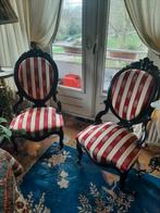 Twee Hollands biedermeier dames fauteuils, Ophalen