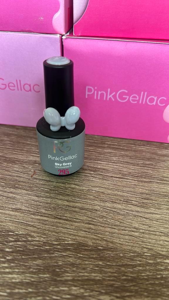 Pink Gellac Sky Grey 295, Sieraden, Tassen en Uiterlijk, Uiterlijk | Cosmetica en Make-up, Zo goed als nieuw, Handen en Nagels
