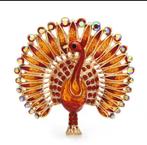 Pauw broche, Sieraden, Tassen en Uiterlijk, Broches, Ophalen of Verzenden, Nieuw, Overige materialen