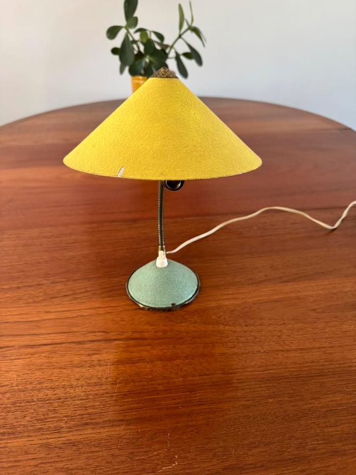 Vintage bureau tafellamp jaren 50, Huis en Inrichting, Lampen | Tafellampen, Gebruikt, Minder dan 50 cm, Ophalen of Verzenden