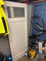 Witte Binnendeur met Glas, Doe-het-zelf en Verbouw, Deuren en Horren, Ophalen, Gebruikt, Minder dan 80 cm, Binnendeur