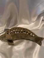Spekstenen Dolfijn Sculptuur met Open Bewerking 17cm Lang, Antiek en Kunst, Ophalen of Verzenden