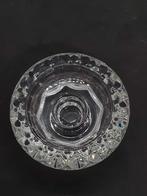 2 vintage kandelaars /waxinelichthouders van glas, Antiek en Kunst, Antiek | Glas en Kristal, Ophalen of Verzenden