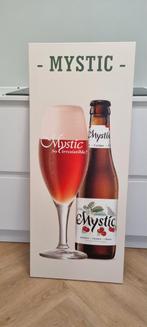 Bier reclamebord bar mancave bord brouwerij Mystic canvas, Ophalen of Verzenden, Gebruikt, Reclamebord