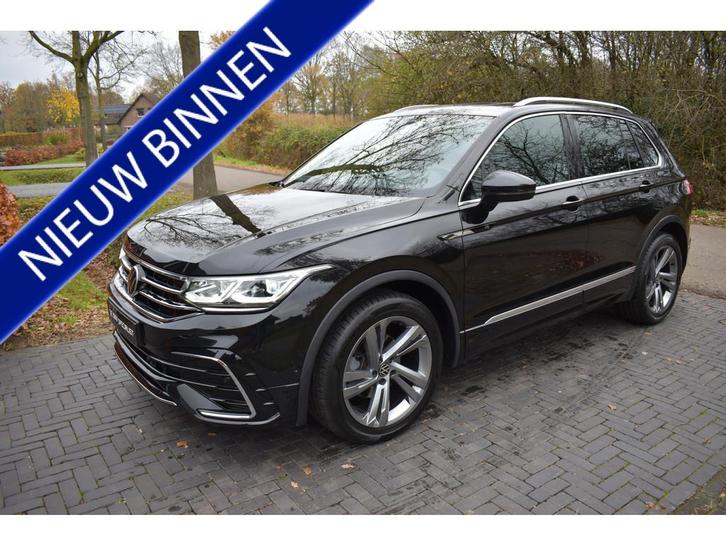 Volkswagen Tiguan 1.5 TSI R-Line '21 LEER, PANO, TREKH, ACC,, Auto's, Volkswagen, Bedrijf, Te koop, Tiguan, ABS, Adaptive Cruise Control