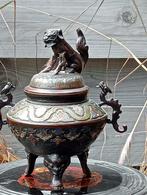Cloisonne wierookbrander Chinees Japans Aziatisch, Antiek en Kunst, Ophalen, Brons