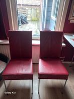 Rode HVS stoelen, Huis en Inrichting, Ophalen of Verzenden, Gebruikt, Rood