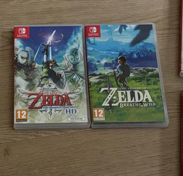 2 Zelda games voor Nintendo Switch: Skyward Sword & Breath, Spelcomputers en Games, Games | Nintendo Switch, Zo goed als nieuw