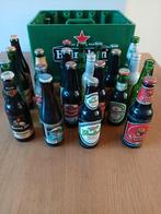 Oud Heineken kratje met inhoud, Verzamelen, Biermerken, Ophalen, Flesje(s), Heineken