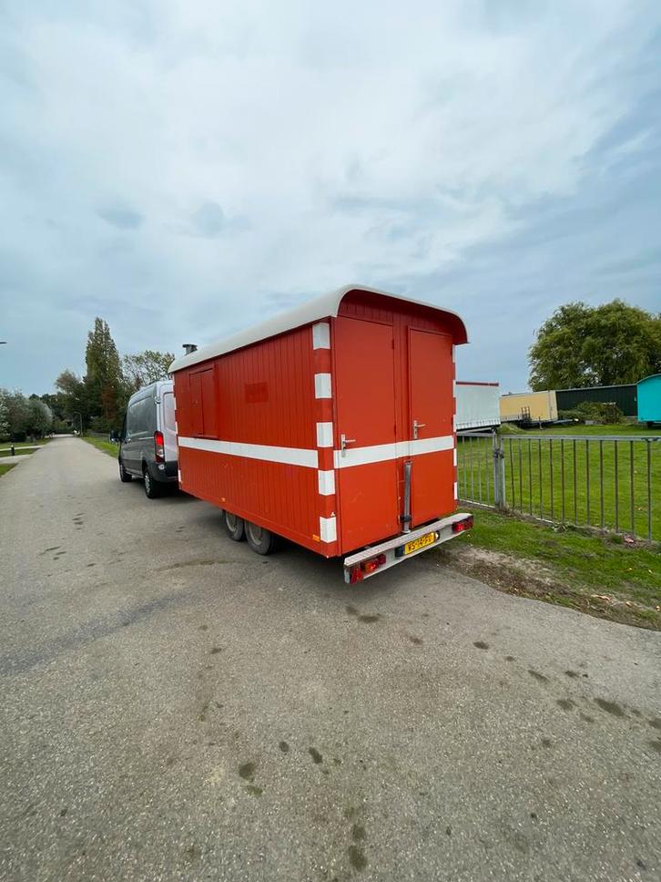 Schaftkeet, Pipowagen, Bouwkeet, Doe-het-zelf en Verbouw, Bouwketen en Schaftketen, Ophalen of Verzenden
