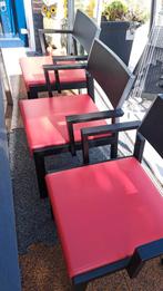 design eethoek met bank, Ophalen, Zo goed als nieuw, Rood, Leer