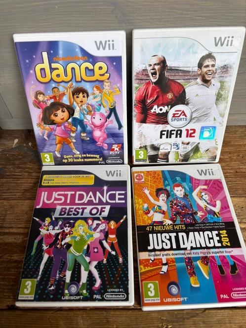 Vier stuks Nintendo WII games, Spelcomputers en Games, Games | Nintendo Wii, Zo goed als nieuw, Muziek, 3 spelers of meer, Vanaf 3 jaar