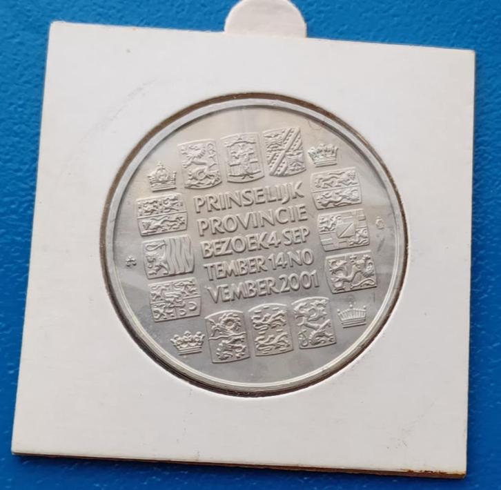 Prinselijk Provincie bezoek Willem-Alexander en Máxima 2001, Postzegels en Munten, Penningen en Medailles, Overige materialen