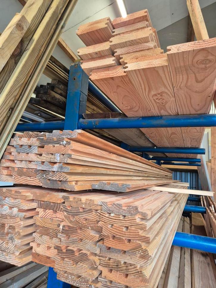 Rhombus & Douglas Profiel wand planken Gevelbekleding hout, Tuin en Terras, Schuttingen, Nieuw, Hout, 1 tot 2 meter, 3 tot 6 meter