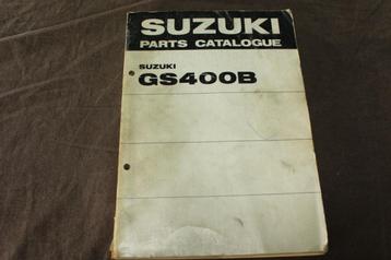 Suzuki GS400B 1976 motorcycle parts catalogue GS 400 B beschikbaar voor biedingen