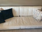 Slaapbank velours beige, Beige, Tweepersoons, Zo goed als nieuw, 200 cm