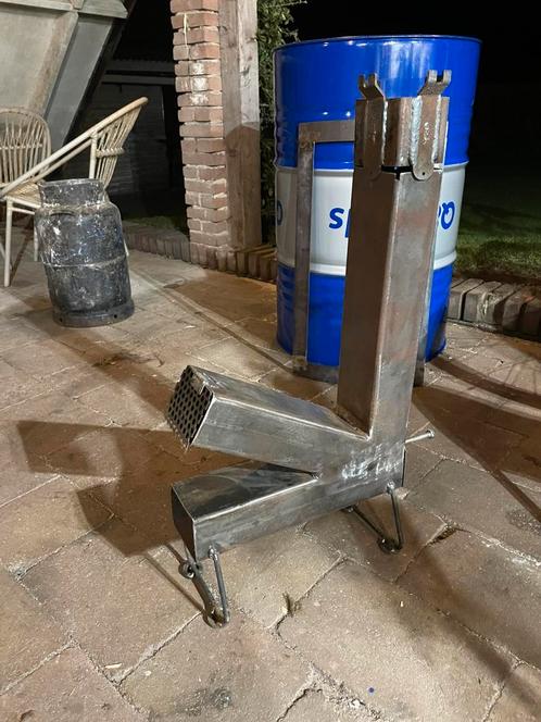 Rocket stove medium!, Huis en Inrichting, Kachels, Nieuw, Houtkachel, Hout, Ophalen