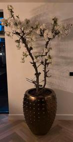 Bronzen Pot met Bloesemboom - Gedemonteerd, Huis en Inrichting, Woonaccessoires | Kunstplanten en Kunstbloemen, Ophalen, Zo goed als nieuw