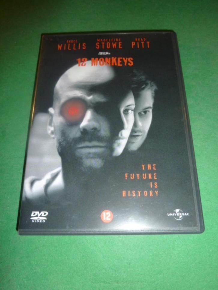 12 Monkeys Terry Gilliam dvd  Met Brad Pitt  Bruce Willis, Cd's en Dvd's, Dvd's | Filmhuis, Zo goed als nieuw, Overige gebieden