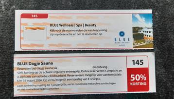 BLUE Dagje Sauna 50% korting beschikbaar voor biedingen