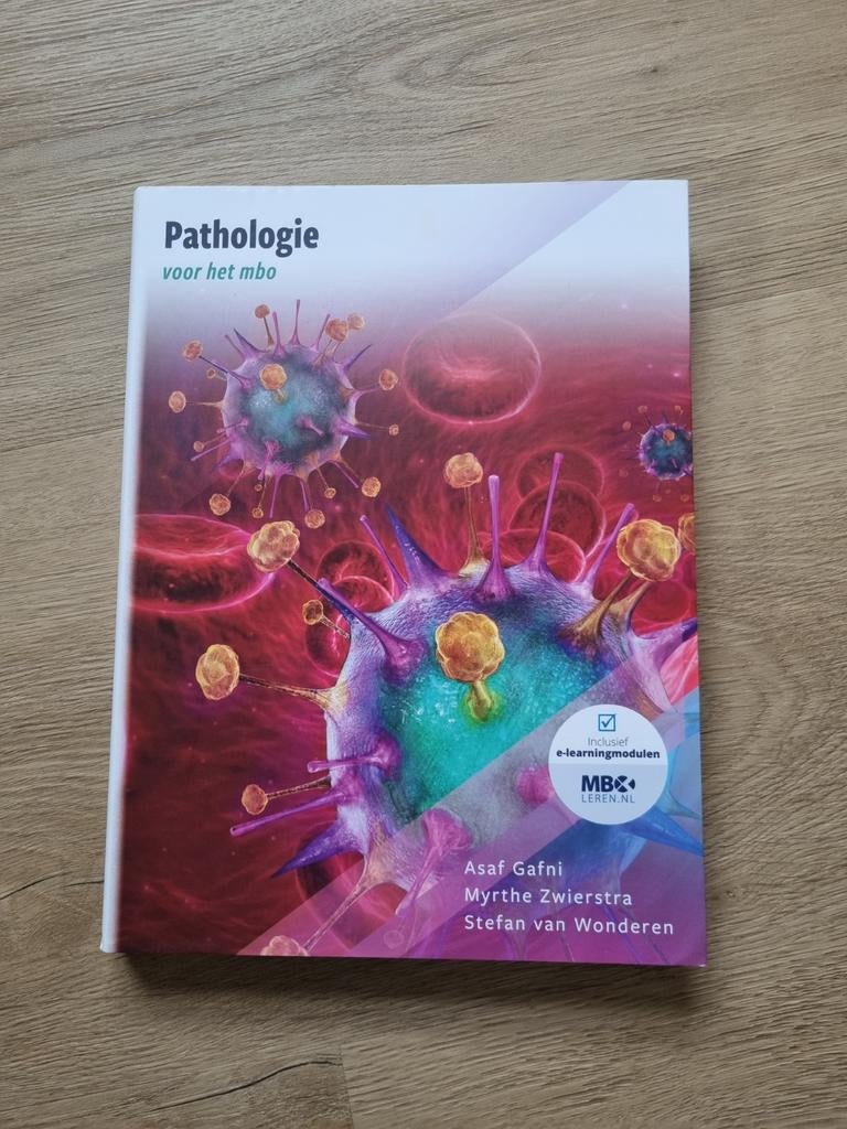 Stefan van Wonderen - Pathologie voor het mbo, Ophalen of Verzenden, Zo goed als nieuw, Stefan van Wonderen; Myrthe Zwierstra; Asaf Gafni
