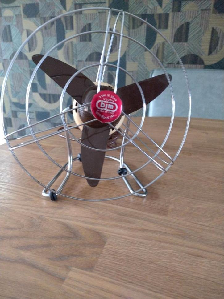 Retro ventilator, Witgoed en Apparatuur, Ventilatoren, Zo goed als nieuw, Tafelventilator, Ophalen of Verzenden