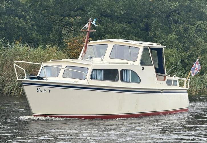 Ten Broeke 875 (bj 1980), Watersport en Boten, Motorboten en Motorjachten, Gebruikt, Staal, 6 tot 9 meter, Diesel, 10 tot 30 pk