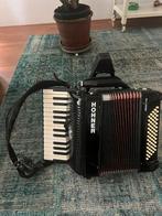 Hohner Bravo II 60 Accordeon met toetsenbord kleur Zwart, Gebruikt, Ophalen of Verzenden, 60-bas, Hohner