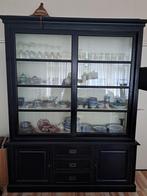 Grote Servieskast met Schuifdeuren, Ophalen, Gebruikt, Glas, 150 tot 200 cm