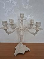 Brocante romantische kandelaar candelaber voor 5 kaarsen., Ophalen of Verzenden, Koper of Brons
