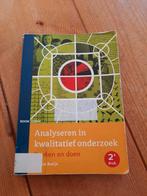 boek kwalitatief onderzoek, Boeken, Ophalen of Verzenden, Beta, Zo goed als nieuw, HBO