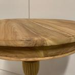 Ronde Teakhouten Wijntafel / bijzettafel - 60 cm - TTM Wonen, Www.ttmwonen.nl, Rond, Nieuw, Landelijk