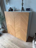 Ikea Besta visgraatmotief, Huis en Inrichting, Kasten | Dressoirs, Ophalen, Gebruikt, 100 tot 150 cm, 25 tot 50 cm