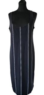 zwarte travelstof jurk van Penn & Ink maat 40 (21424), Knielengte, Maat 38/40 (M), Ophalen of Verzenden, Zo goed als nieuw