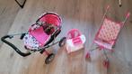 Poppenbuggy, poppenkinderwagen, poppen kinderstoeltje, Ophalen, Gebruikt, Babypop
