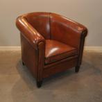 Lounge Atelier schapenlederen clubfauteuil, Ophalen, Zo goed als nieuw, Leer