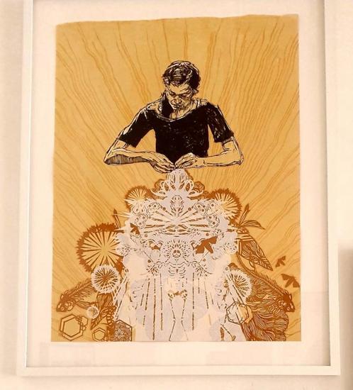WAUW! SWOON "Alison the Lacemaker" zeefdruk/certificaat, Antiek en Kunst, Kunst | Designobjecten, Ophalen